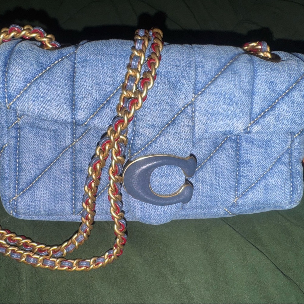 Coach Quilted Denim Tabby 20 Bag